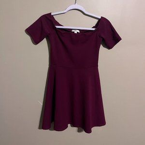 Comfortable off shoulder party dress